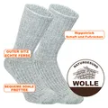 Produktbild: Wintersocken od. Kniestrümpfe 100% Schafwolle grau mittel DICK & WARM