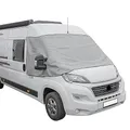 Produktbild: Preiswert&Gut Frontscheibenabdeckung kompatibel für FIAT Ducato X290 Weiß,Grau Wohnmobil UVSchutz (Grau)