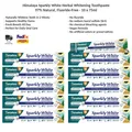 Produktbild: Himalaya Sparkly White Kräuter-Zahnpasta zum Aufhellen, 97% Natürlich, 10x75ml