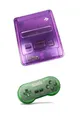 Produktbild: Super Nintendo SNES Konsole - Region Free Mod + 8bitdo Wireless Pad - Purple NEU