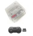 Produktbild: Super Nintendo SNES Konsole - Region Free Mod + 8bitdo Wireless Pad - Clear NEU