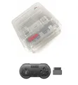 Produktbild: Super Nintendo SNES Konsole - Region Free Mod + 8bitdo Wireless Pad - Clear NEU
