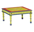 Produktbild: vidaXL Couchtisch Couchtisch Grün Handbemalt Massivholz (1-St)