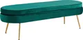 Produktbild: SalesFever Polsterbank Clam Elegante Bank mit Polsterung, Eleganz in Gold: Breite 142cm