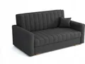 Produktbild: Schlafsofa klein Zanzibar I Sofa 3 Sitzer 153 cm Breit I Sofa mit Schlaffunktion I Schlafsofa mit Bettkasten I Couch mit Schlaffunktion Klein I Grau