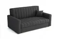 Produktbild: MEBLE-LUX Schlafsofa klein Zanzibar I Sofa 3 Sitzer 153 cm Breit I Sofa mit Schlaffunktion I Schlafsofa mit Bettkasten I Couch mit Schlaffunktion Klein I Grau