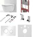 Produktbild: TECE TeceOne Dusch WC 9700200 spülrandlos Komplettset Spülkasten + Abdeckplatte