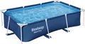 Produktbild: Bestway® Steel Pro™ Frame Pool ohne Pumpe 259 x 170 x 61 cm, dunkelblau, eckig