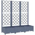 Produktbild: Pflanzkübel Mit Spalier Dunkelgrau 120x40x121,5 Cm Pp - Vidaxl