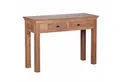 Produktbild: Wohnling Konsolentisch WL1.438 Akazie MUMBAI Massiv 110 cm 2 Schübe Anstelltisch Tisch (Akazie Massivholz 110x40x76 cm, Rechteckig Schub), Anrichte Flur, Flurtisch Holztisch Naturholz