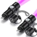 Produktbild: UV 395nm LED Taschenlampe USB Aufladbar Ultraviolett Tragbare Mini Taschenlam...