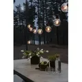 Produktbild: KONSTSMIDE LED-Lichterkette, Energieeffizienz: F (A-G), schwarz, Dioden 10 Stk. Flammen 10 Stk., Kabellänge 10,85m x Gesamtlänge 20m, Lichterketten, LED globe Biergartenkette System Basis-Set, retro Design