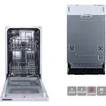 Produktbild: PKM Geschirrspüler Spülmaschine Spüler vollintegriert GSP9-5FI 9 Gedecke 45cm - Silber