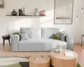 Produktbild: Idohome Freistehendes Polstersofa BALI Sofa mit Schlaffunktion & Stauraum – Modernes Schlafsofa, Cordstoff Hellgrau, Poso 110-platzsparend & langlebig
