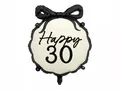 Produktbild: Balon foliowy pastylka z kokardką Happy 30, 45 cm PartyDeco