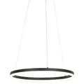 Produktbild: Design Ring-pendelleuchte Schwarz 60cm Inkl. Led Und Dimmer - Anello