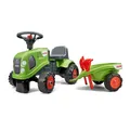 Produktbild: Falk Claas Traktor mit Anhänger, Rechen und Schaufel, 2 Sets Aufkleber, Rutschspielzeug für Kleinkinder + 1 Jahr FA212C
