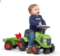 Produktbild: Falk F212C Claas Baby-Aufsitztraktor mit Anhänger, Harke & Schaufel