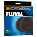 Produktbild: Fluval Kohle Filterschwamm FX5 FX6 2er-Pack für Aquarium  - klar Wasser