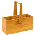 Produktbild: Westmark Küchen-Organizer/Tischbutler, 3 Fächer, mit Tragegriff, Maße: 26,5 x 27,8 x 10 cm, Bambus, Tapas + Friends, Hellbraun, 69822270