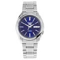 Produktbild: Seiko SNKL43K1 5 Gent analoge Herrenuhr, automatisch, blaues Zifferblatt, graues Stahlarmband