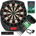 Produktbild: KESSER® Elektronische Dartscheibe Profi Set E-Dartboard, inkl. 15 Dartpfeile + 35 Flights + Zubehör