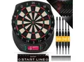 Produktbild: KESSER® Elektronische Dartscheibe Profi Set - E Dartboard mit 15 Dartpfeile + 35 Pro Flights 100 Pfeilspitzen + Zubehör Dart für 1 bis 8 Spieler Innovativer elektronisch Dartautomat mit 65 Varianten