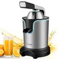 Produktbild: Saftpresse elektrisch Zitruspresse 800 Watt Longlife-Motor Edelstahl Elektrische Entsafter Auto-Start-Stop Zitronenpresse Spülmaschinengeeignet Fruchtpresse Citrus-Entsafter Orangenpresse