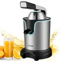 Produktbild: Saftpresse elektrisch Zitruspresse 800 Watt Longlife-Motor Edelstahl Elektris...