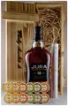 Produktbild: Jura 18 Jahre Single Malt Whisky + 12 Edelschokoladen in Holzkiste Geschenk