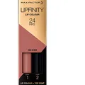 Produktbild: Max Factor Lipfinity Lip Colour Iced 160 –Kussechter Lippenstift mit 24h Halt ohne auszutrocknen, mit intensiver Farbabgabe,präzisem Applikator & intensiv pflegendem Gloss-Top Coat,2 Stück (1er Pack)