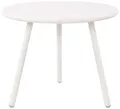 Produktbild: CLP Couchtisch Berea I Runder Loungetisch für draußen und drinnen I Gartentisch wetterfest und UV-beständig I Outdoor Beistelltisch, Farbe:weiß