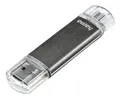 Produktbild: USB Type-A / Micro-USB Stick 64 GB 123926 Laeta Twin (Grau)