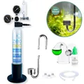 Produktbild: Q-Grow CO2 Anlage Aquarium Komplettset inkl. CO2-Zylinder – einfach und universell - Inkl. Edelstahl Diffusor, Dauertest, Druckminderer, 425g CO2 Flasche,bis 1000L