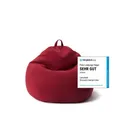 Produktbild: Lumaland Sitzsack Comfort Line, Indoor Beanbag 70x80x50cm mit anpassbaren EPS-Perlen, Weiches Bodenkissen für Kinder & Erwachsene, 120 L Volumen