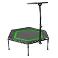 Produktbild: SportPlus+ Unisex – Erwachsene Trampolin SP-T-111F-R Fitness, Green, ca. 111 x 124 x 90-115 cm (LxBxH)