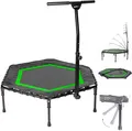 Produktbild: SportPlus Fitness Trampolin Minitrampolin Gummiseil Federung klappbar Haltegriff
