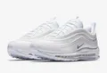 Produktbild: Nike Air Max 97 Triple White Wolf Grey Sneaker Schuhe Weiß 48.5 US 14 921826-101