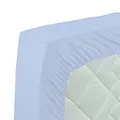 Produktbild: Curt Bauer Spannbettlaken, Blau, 140 x 200 cm