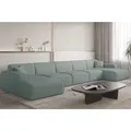 Produktbild: Wohnlandschaft Sofa U-Form celes premium xl in Stoff Scala Saphirblau