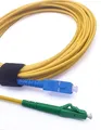 Produktbild: Elfcam® - 0,5m Glasfaser-Kabel LC/APC auf SC/UPC Stecker für FRITZ!Box, Simplex 9/125μm OS2 Patchkabel, Lichtwellenleiter LSZH (0,5M)