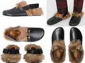 Produktbild: GUCCI Fur Princetown Slippers River Clogs Slide Schuhe Shoes Sandalen Mules 42