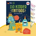 Produktbild: MeinBaby123 110 hautfreundliche Kinder Tattoos Monster, MOnster Tattoo Kinder, Kindertattoos zum Aufkleben, vegan & made in Germany (1x Monster)