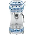 Produktbild: SMEG ECF02DGBEU Dolce&Gabbana Siebträgermaschine blu mediterr.
