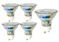 Produktbild: TRANGO LED-Leuchtmittel, 5er Pack GU1015SD-5 dimmbare GU10 LED Leuchtmittel 3000K warmweiß zum Austauschen GU10 & MR16 Halogen Leuchtmittel, für Einbauleuchten, 5 St., Deckenstrahler, Einbaustrahler, Deckenleuchte, Spots
