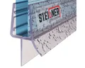 Produktbild: STEIGNER Duschdichtung 130cm Gerade PVC Ersatzdichtung für Dusche, L: 130 cm, (1 Stück Packung, Einzeldichtung), Glasstärke 6/7/ 8 mm Model: UK03