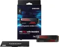 Produktbild: Samsung 990 PRO NVMe M.2 SSD mit Heatsink, 2 TB, PCIe 4.0, 7.450 MB/s Lesen, 6.9