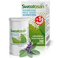 Produktbild: Sweatosan I 200 St. I Natürliche Hilfe gegen Schwitzen I Pflanzliches Arzneimittel mit Salbeiblätterextrakt | Nr. 1 in der Apotheke I Naturkraft Salbei| in Deutschland hergestellt