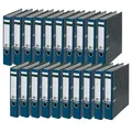 Produktbild: Leitz Qualitäts-Ordner, 20er Pack, das Original, DIN A4 Aktenordner schmal, 5 cm breit, Wolkenmarmor-Papier, Recycling-Ordner, Blauer Engel, Mit 180° Mechanik, Höchste Stabilität, Blau, 10505035