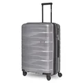 Produktbild: Bergpfeil Mittelgroßer Hartschalen Check-in Koffer |Trolley erweiterbar 45 x 27 x 66 cm aus hochwertigem Polypropylen-Material | Unisex Koffer nur 3,7 kg | Doppelrollen & TSA-Schloss (Travel)